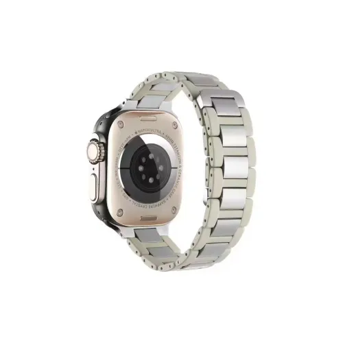 TooGowa Ремешок Apple Совместимость Нержавеющая сталь Резиновый материал