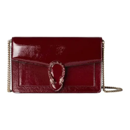 GUCCI Dionysus Лакированная кожа Сумка на плечо Женская Анкора Красный