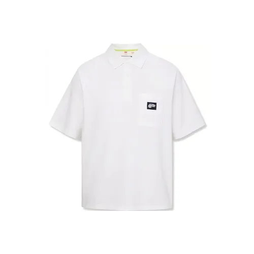 Levis Белая Мужская Поло