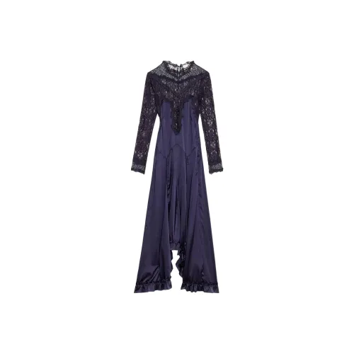 ISABEL MARANT SS25 Длинное Платье с Длинными Рукавами Женское