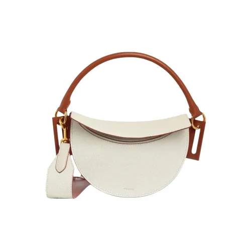 YUZEFI Телячья кожа Сумка Сумка через плечо Женская Экрю