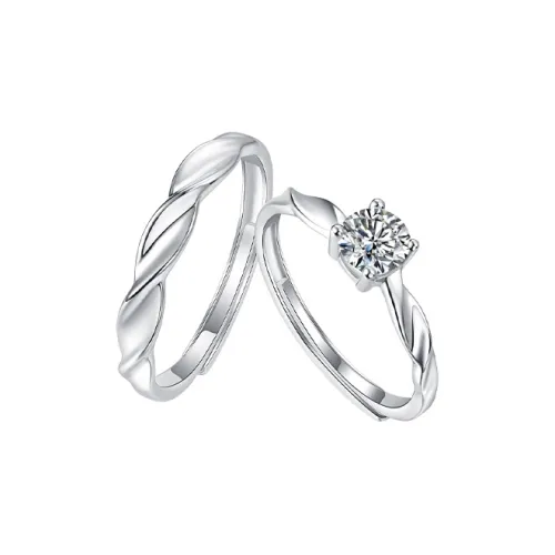 QIANFANGDAHUANGYE Цирконовые кольца унисекс