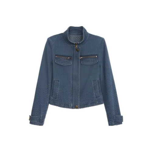 DANCANG Синий Женский Короткий Пальто