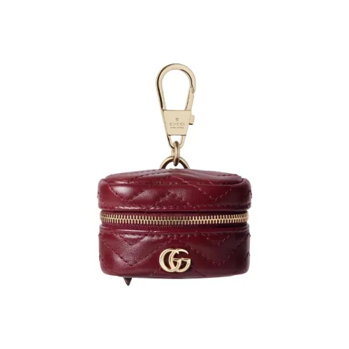 GUCCI GG Marmont Кожа Монета Кошелек Женские Красный