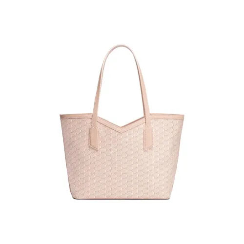 Moynat Холст Сумка для украшений Тоут Сумка Сумка для покупок Сумка Маленькая Женская Розовая