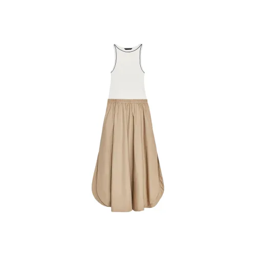 ZARA Средний верблюжий женские платья без рукавов