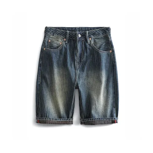 OGQG Blue Men's Denim Shorts OGQG Синий Мужские Джинсовые Шорты