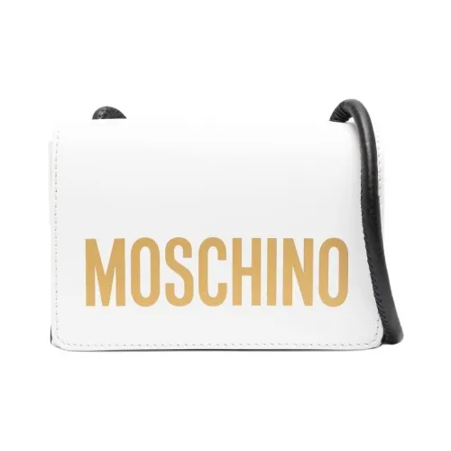 MOSCHINO Телячья кожа Сумка через плечо Сумка на плечо Женская Белая