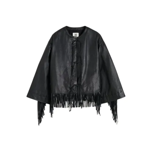 By Malene Birger Черные Женские Кожаные Куртки