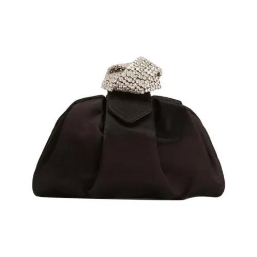 Giuseppe Zanotti GZ Сатиновый клатч маленький женский черный