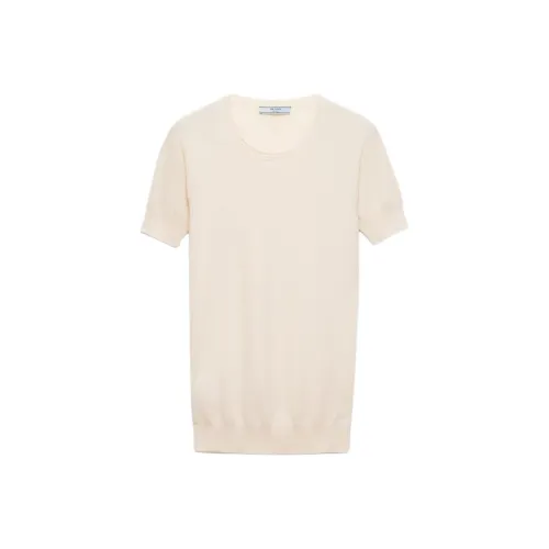 PRADA Экрю Женская Трикотажная одежда