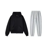 Повседневная спортивная одежда (черный + серый)