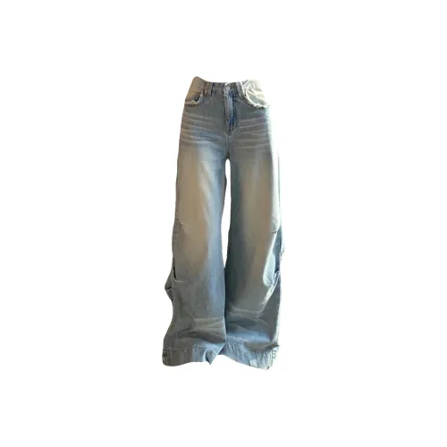 JOPPTI Blue Women's Jeans JOPPTI Синий Женские Джинсы