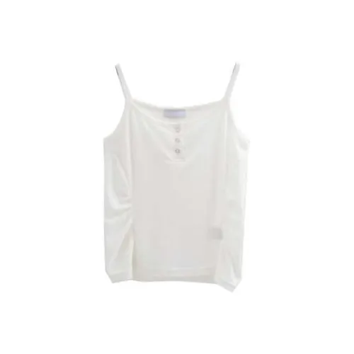 LOWEAR Боковая складка пуговица без рукавов топ на бретелях женский