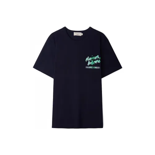 Maison Kitsune Темно-синие унисекс T-рубашки