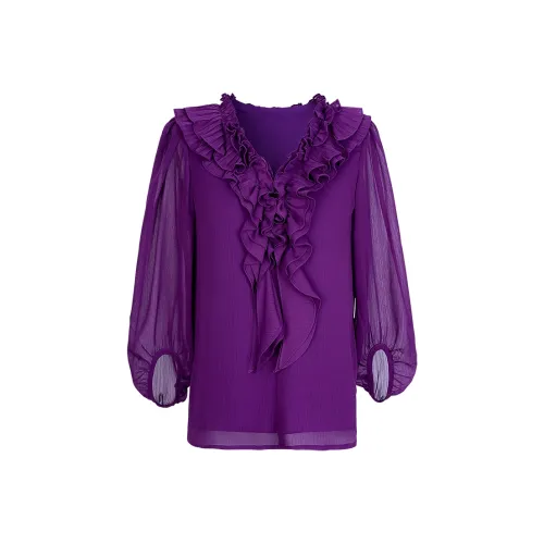 Tang Xi Фиолетовые Женские Рубашки