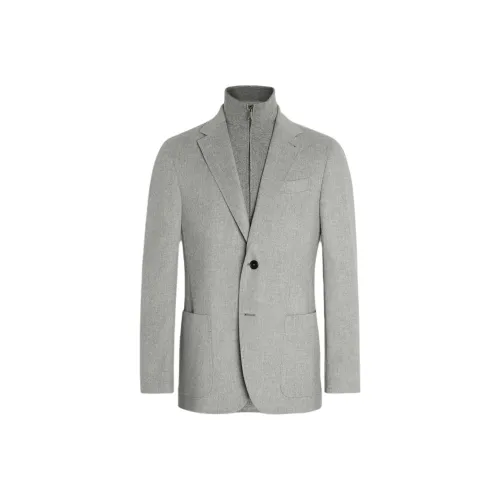 Ermenegildo Zegna Серые Мужские Куртки