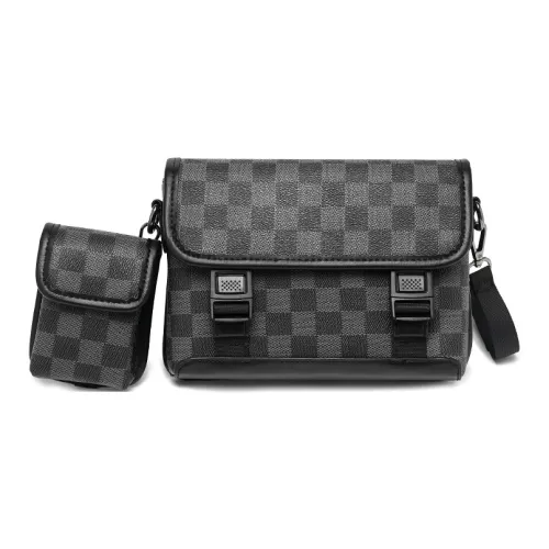 Old Man's Head Сумка через плечо из синтетической кожи стандартная мужская черная