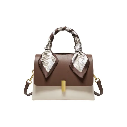 Narandu Сумка через плечо из коровьей кожи сумка сумка через плечо среднего размера женская бежевая и кофейная