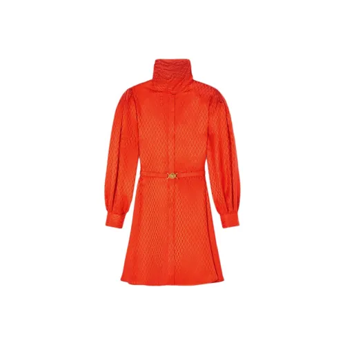 VERSACE FW25 Длинное платье с длинными рукавами женское