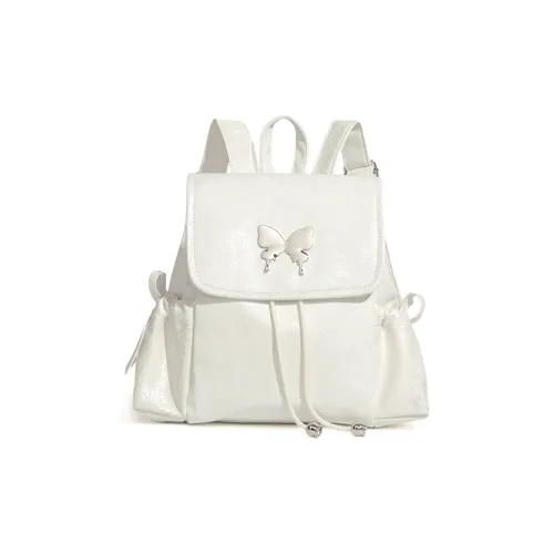 Jade En Plus ПУ (полиуретан) Рюкзак Стандартный Женский Радужный Белый