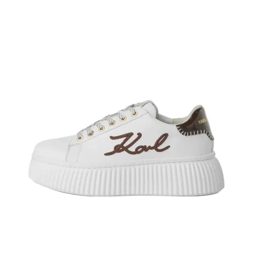 Karl Lagerfeld Низкие Кроссовки для скейтбординга Женские Белые