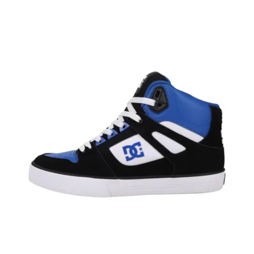 DC Shoes Pure High Топ Wc Abrasion Resistant Поддержка High Топ Скейтбординг Кроссовки Мужские Синий Черный