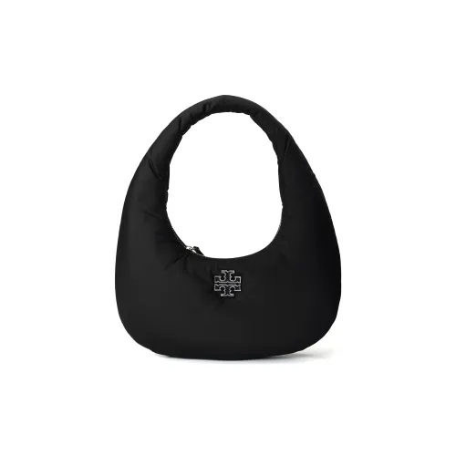 TORY BURCH Britten Нейлон Облачная Сумка Полумесяц Подмышечный Сумка Стандартная Женская Черная