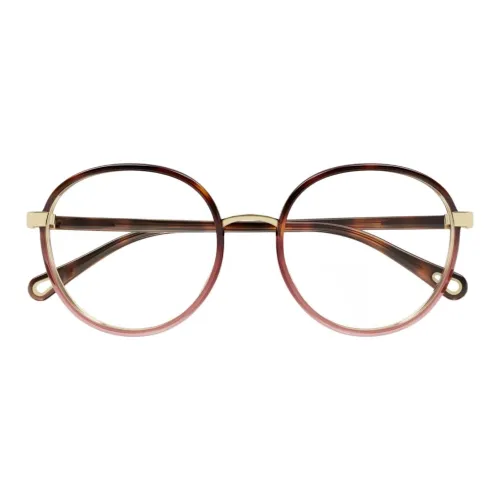 Chloe Круглые Солнцезащитные очки Женские Черепаховый