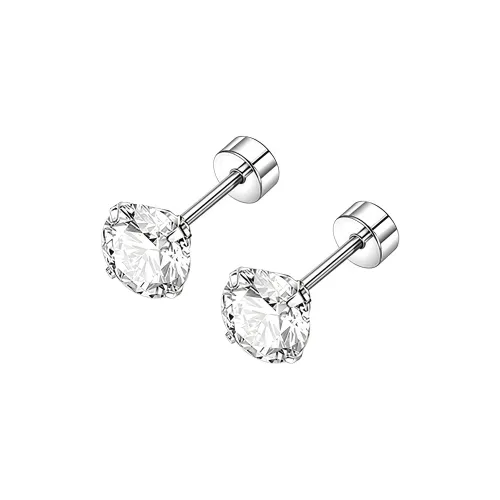 LNIEER Титановые стальные серьги-гвоздики женские