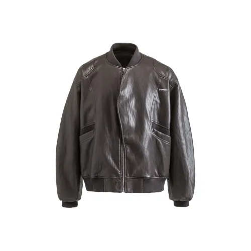 HYLHYL Темно-коричневые унисекс куртки