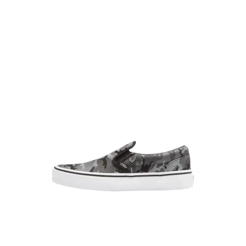 Vans CLASSIC Slip-On Low Top Детские Скейтбординги Серый Детский