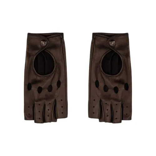 Valentino Кожа Перчатки Унисекс Коричневый