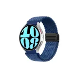 Холодный Морской Синий [Магнитная Застежка, Вязаная Ткань, Петля Ремень]