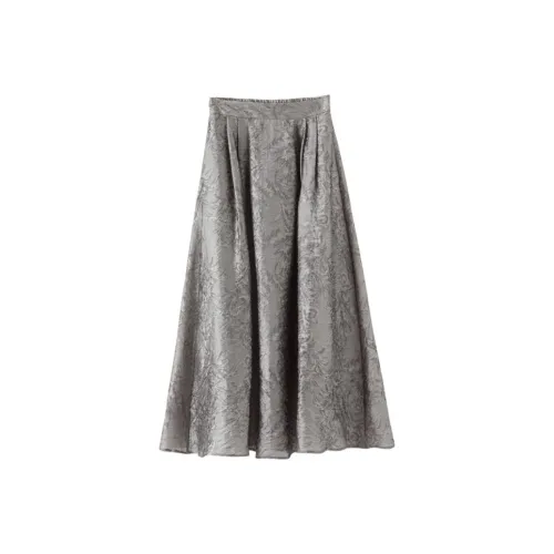 Late White Повседневный Длинный Юбка Женские