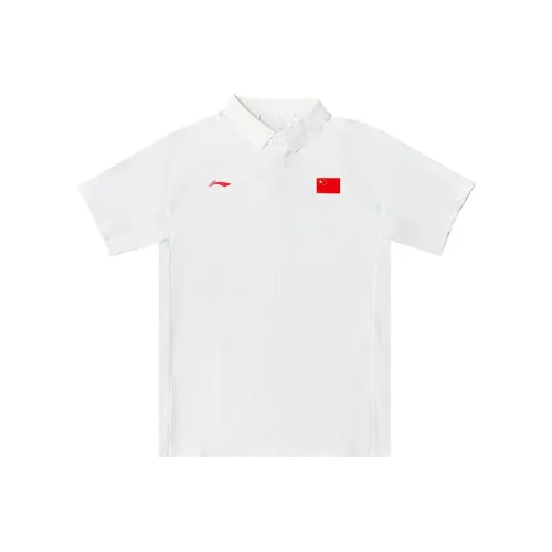 LINING Белый Унисекс Поло