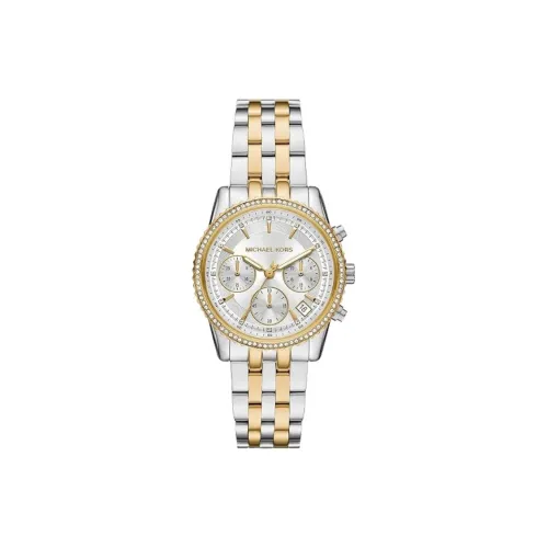 MICHAEL KORS Женские часы Кварцевый механизм ремешок из нержавеющей стали 35 мм серебристый циферблат