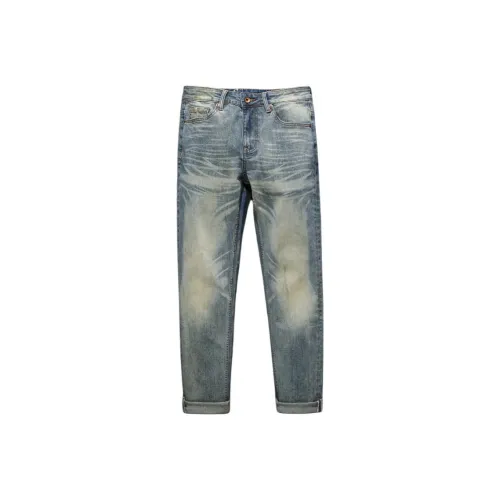 MH Синий Мужской Джинсы