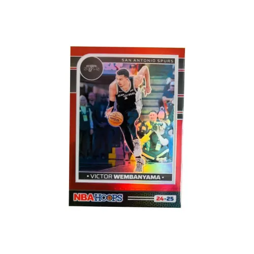 PANINI 2024 25 Лошадь Spurs Victor Wembanyama Hoops Металл Красный Скидка 99% Спортивные карты 1 шт