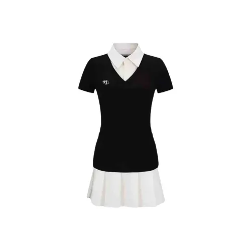 XIAOLIZI Черное Женское Платье без Рукавов