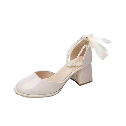 BINGO DUCK Квадратный носок Французские туфли Мэри Джейн Женские