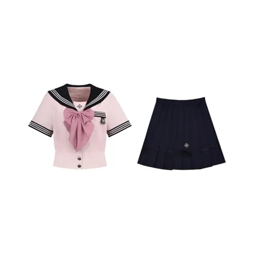 ONE SHALLOW Розовый комплект Женская униформа