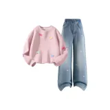 Однотонный Лотосово-розовый + Однотонный Морская соль Синий