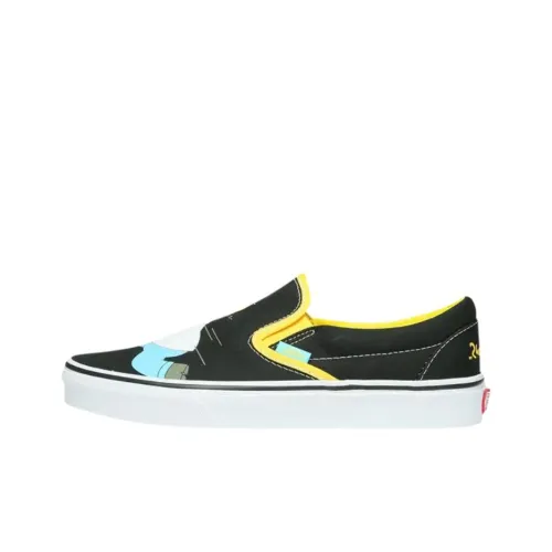 The Simpsons x Vans CLASSIC Slip-On Скейтборд Кроссовки Унисекс Черный