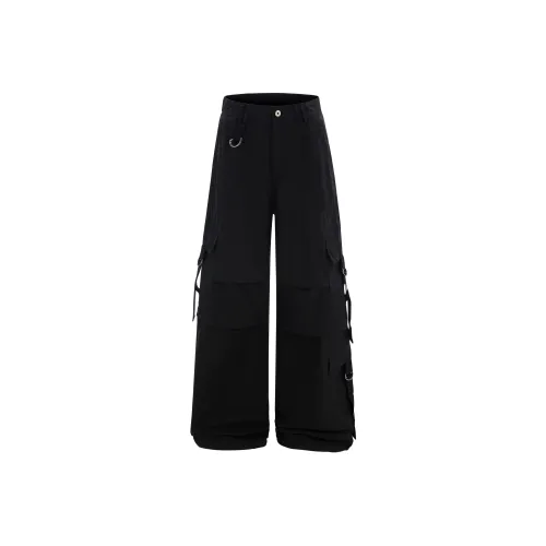 BEAR UNION Черные Женские Карго Брюки