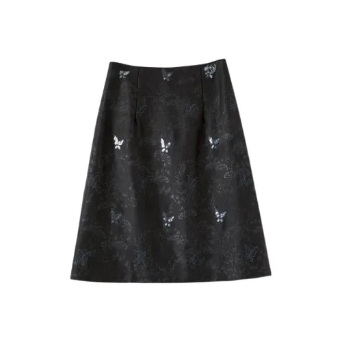 Late White Темно-серый Женские Повседневные Короткие Юбки