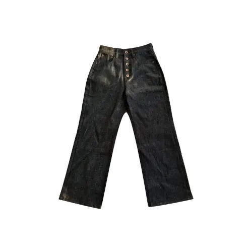 YICHEN Черный [Homemade High Quality] Унисекс Джинсы