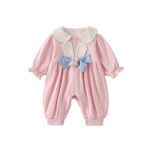 XiaoJinBu Розовые Детские Комбинезоны / Ползунки
