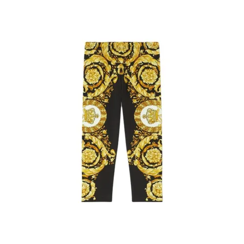 VERSACE Черный Желтый Kids Леггинсы