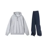 Повседневная спортивная одежда (серый + бирюзовый)